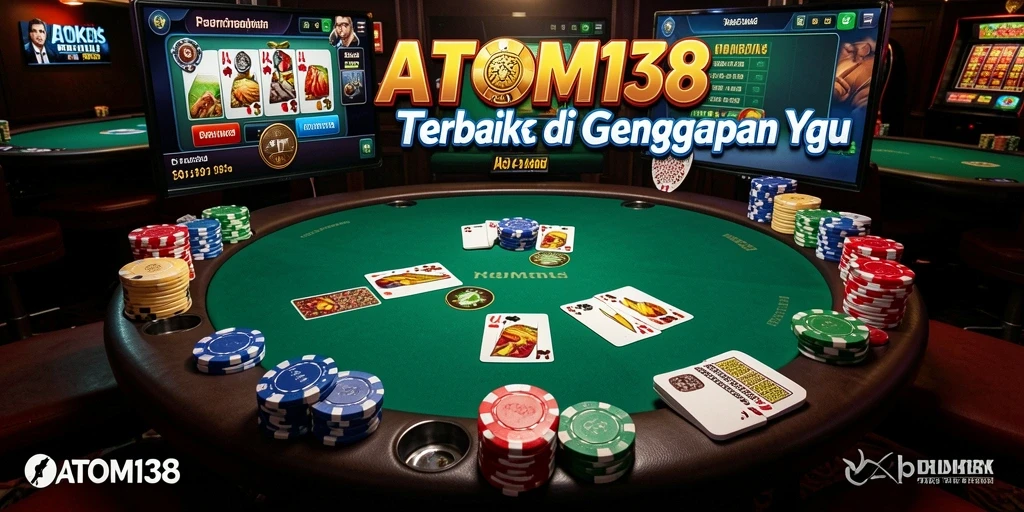 Tampilan gameplay ATOM138 yang mendebarkan dan interaktif.
