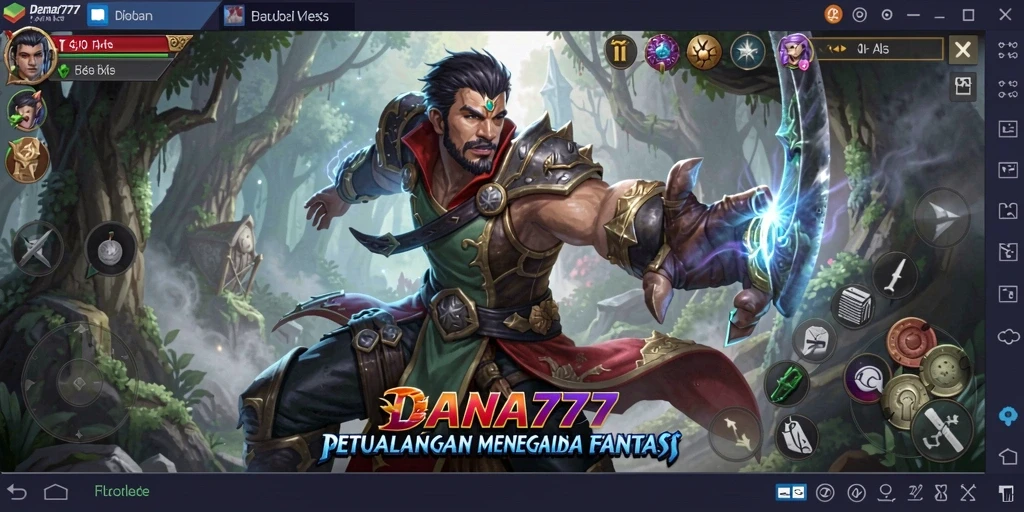Tangkapan layar gameplay DANA777 yang menunjukkan petualangan mendebarkan.