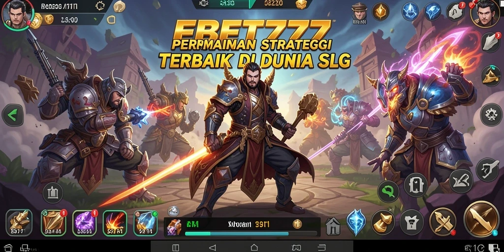 Tangkapan layar dari gameplay EBET777 yang menunjukkan pertempuran strategi.