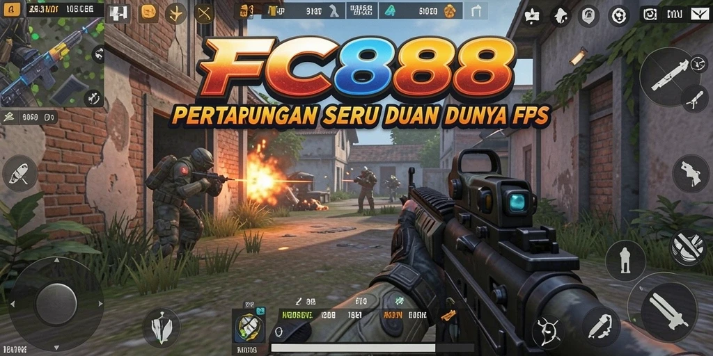 Gameplay seru FC888, aksi tembak-menembak yang intens.