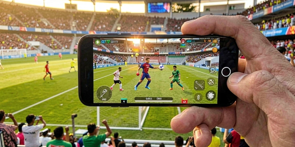 Screenshot GB777 menampilkan momen aksi seru dalam permainan olahraga.