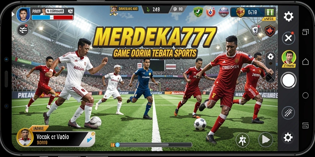 Tampilan gameplay seru dengan aksi penuh energi di MERDEKA777.