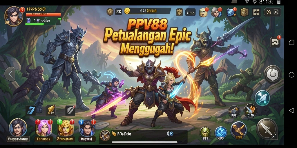 Gameplay epik dalam petualangan seru PPV88.