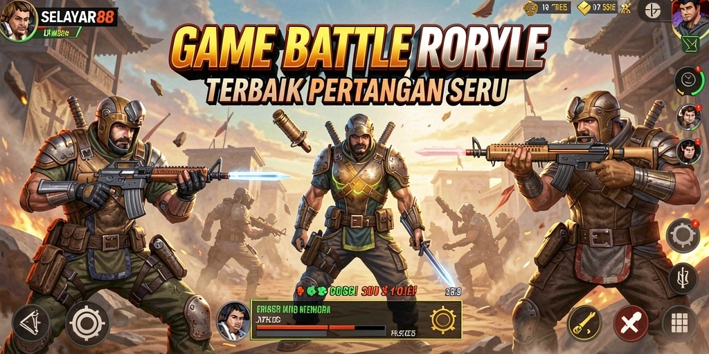 Tampilan gameplay menegangkan di SELAYAR88 dengan pertempuran seru antar pemain.