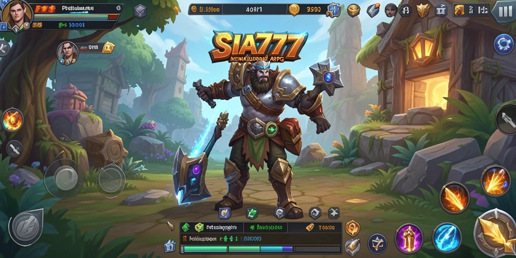 Tangkapan layar utama SIA777 menampilkan aksi seru dalam pertarungan ARPG.