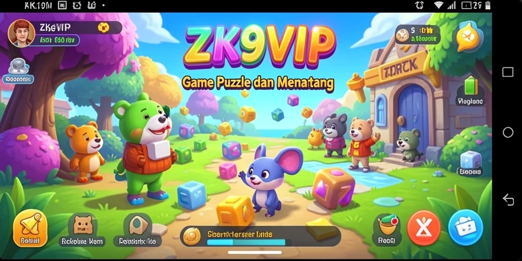 Tampilan gameplay puzzle seru dari ZK9VIP.